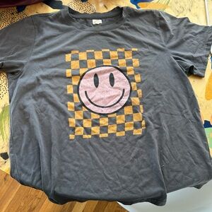 Urban Outfitters Smiley Graphic Short Sleeve Tee